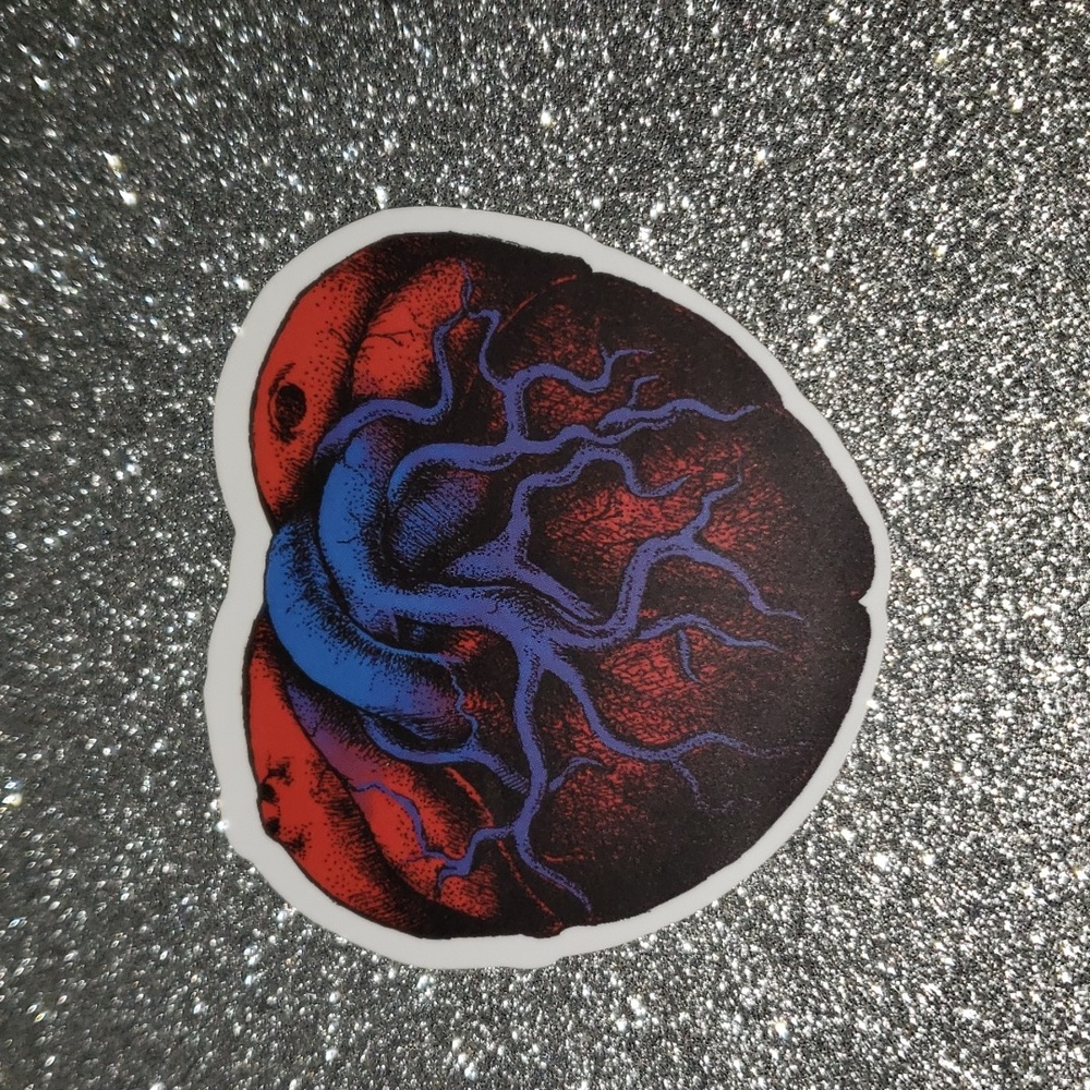 ART Gothic WATERPOOF Sticker heart
